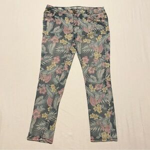 Mossimo Supply Co Floral Jeans Size 17